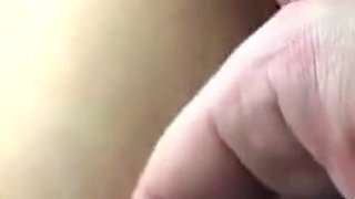 Pierced Pussy Dildo Stretch Squirting in The Car