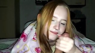 Russian Stepsister Can Sleep Until She Sucks Cock - Blonde