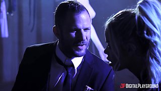 Scott Nails' Wild Office Passion with Blonde Seductress