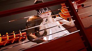 3D Hentai Sex: Asian Wife Cheats with BBC - Big Ass Doggy Style & Cum Inside