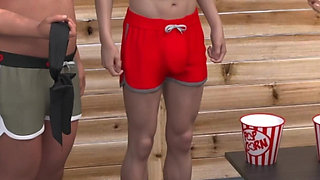 According to Sofia by Grima Grima - Pool Party with Anal Dares, Blonde Girls Gives It All 4