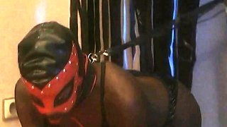 African sex slave is getting pounded from all angles by