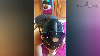 My Stepsister Let Me See Her Ass in the Mirror While She Gave Me a Big Blowjob and as a Reward I Ended up on Her Face