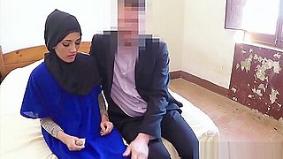 Pussyfucked arabian babe gets drilled