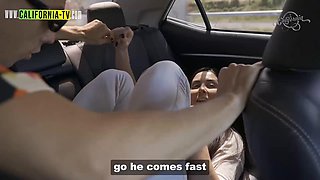 Busty Latina Influencer Luiza Marcato Strips Bare Naked for Lucky Taxi Driver in Her Private R