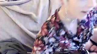Shemale tranny enjoying solo masturbation