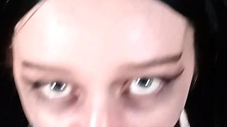 Homemade amateur riding cock cumshot swallow in lingerie
