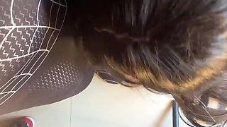 Nerdy girl finally fucked by a long cock, both in Spiderman costumes