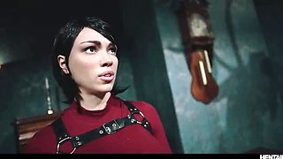 Octokuro as Ada Wong Takes Monster Cock All The Way Through - Anal Creampie & Cum in Mouth Cosplay