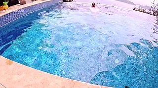 Amateur MILF creampie in public toilet