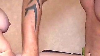 Cheating Wife Fucked on the Dining Table! Horny Curvy Slut Oiled up