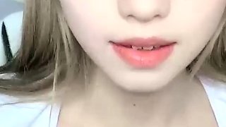 Close up funny cock jerking