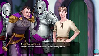 Playing a dating simulator with a focus on big butts and boobs