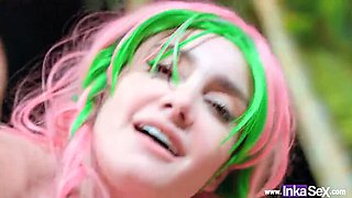 Victoria Camargo as Innocent Mitsuri Takes Tremendous Anal from Tanjiro and Gets Face Filled with Milk - Full HD