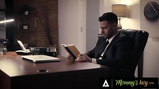 Mama's Boy - Mature Secretary Lets Her New Boss Seth Gamble Fuck Her in His Office to Keep Her Job