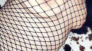 Beautiful sex with a skinny MILF model in stockings and beautiful lingerie