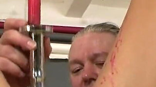 Humiliating dominating wax-play