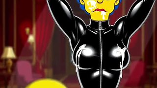 Black Latex MILF Cartoon: Exclusive Anime Hentai Sex with Octopussy