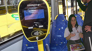 Female student can't resist the cock she saw on the public bus