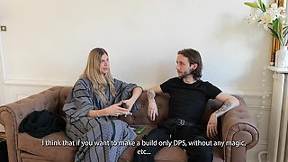 Experience raw French passion in a couple's intense intimate clash