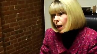 Blonde fetish slut spanked with passion