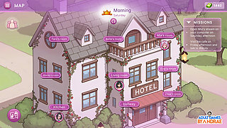 Sex Apartment 2: Grand Hotel Gameplay Part 3 - Mia Performs a Private Show with Taro