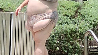 Summer Has Arrived! Time for the First Visit to the Pool Sexy Big Nurse Vicki Style!