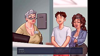 Johannes helps Consuela land a job while Roz gives him a blowjob