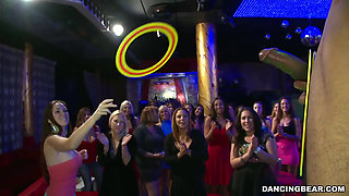 Dancing Bear - These Crazy Girls Are Having a Bachelorette Party and Who Better Than the Dancing Bear to Get Things Started
