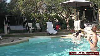 Join the Girls for a Sizzling Game of Strip Volleyball