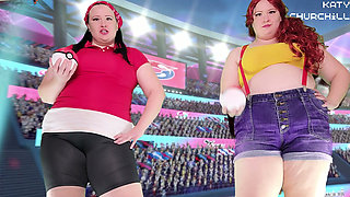 Misty and May Facesitting and Farting Battle Punishment