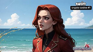 Watch insatiable bitches splatter milk at a beach romp in