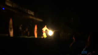 Euro amateur at blowjob party sucking on dick