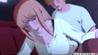 Public Cinema Sex Excites Makima Hentai Anime Fuck