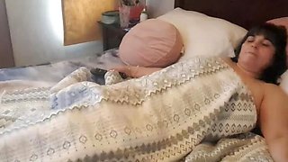 Stepmom Gets Caught Masturbating By Stepson - Big Tits Latina MILF Cums Hard