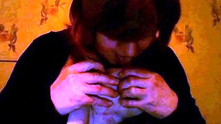 Mature Russian Amateur Irina Shows Off on Webcam