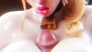 Hot Blonde Cowgirl 3D Animation - Ai Generated