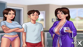 Animated manga scene featuring a focus on the backside