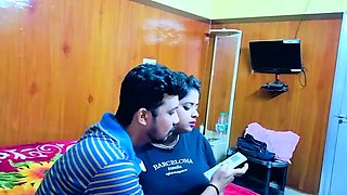 Homeowner leaving the room rent for a desi sexy girl and hardcore fucking him with her