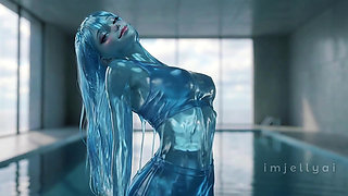 Aqua Jelly Drips Faster - ASMR Pool Fantasy