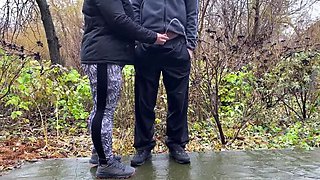 My Stepmom Takes Control of My Dick Outdoors