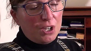 AuntJudysXXX - Your 48yo Busty MILF Boss Ruby Cattrall Sucks Your Cock at the Office