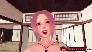 Hot Riku Group Sex 3D Hentai - Double Blowjob, Cowgirl Double Penetration, Lifting Creampie