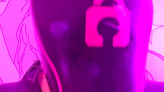 Latex Doll Fucks Her Mouth with a Huge Tentacule