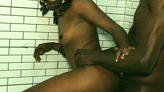BBC Girl Likes It in the Toilet