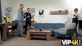 Vip4k. i deepthroated stepdaddy's cock not to sight foolish! and my boyfriend was watching it