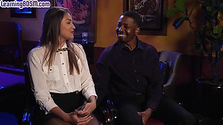 BDSM wild bitch fucked by black cock in wet pussy hole