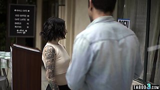 Petite naive waitress fucked in the ass