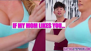 Yoga with potential fresh mature step-mom COUGAR leads to super-hot hookup