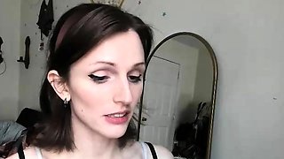 Jerking off shemale tranny solo play